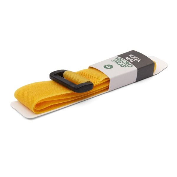 Opaska na matę na rzep Bodhi Velcro - żółty. Brązowe paski BODHI, bez wzorów, sportowe. Za 9.99 zł.