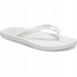 Japonki Dla Dorosłych Crocs Flip 210089. Białe japonki Crocs, bez wzorów, z materiału. Za 119.99 zł.