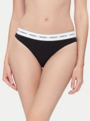 Guess Figi klasyczne O4BE13 KBBU1 Czarny. Czarne figi Guess, z aplikacjami, z syntetyku. Za 89.99 zł.