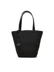 Coach Torebka Straw CQ785 LHBLK Czarny. Czarne torebki klasyczne Coach, bez wzorów, z tworzywa sztucznego, bez dodatków. Za 1,529.00 zł.