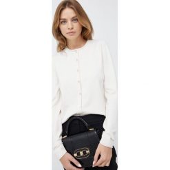 Sisley kardigan damski kolor beżowy lekki. Brązowe swetry Sisley, l, bez wzorów, z dzianiny, bez ramiączek. Za 279.99 zł.