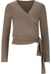 Bluzka damska z długim rękawem Athlecia Walyn. Brązowe t-shirty sportowe Athlecia, m, bez wzorów, z materiału, bez ramiączek, trekkingowe. Za 174.60 zł.