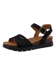 MUSTANG SHOES Sandały "Hendrike" w kolorze czarnym rozmiar: 39. Czarne sandały MUSTANG SHOES, bez wzorów, klasyczne, z otwartym noskiem, bez obcasa, bez zapięcia. Za 162.87 zł.