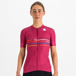 Koszulka rowerowa damska Sportful Vélodrome. Fioletowe t-shirty sportowe SPORTFUL, s, bez wzorów, z elastanu, bez ramiączek, rowerowe. Za 179.99 zł.