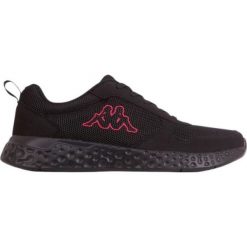 Buty Kappa Folly Oc W 243230OC 1122 czarne. Czarne buty treningowe Kappa, bez wzorów, z syntetyku, bez zapięcia, na fitness i siłownię. Za 198.89 zł.