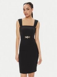 Marciano Guess Sukienka koktajlowa Norah 4GGK44 7074A Czarny Slim Fit. Czarne sukienki Marciano Guess, z aplikacjami, z wiskozy, wizytowe, bez kołnierzyka, bez ramiączek. Za 1,569.00 zł.