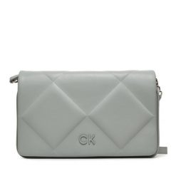 Torebka Calvin Klein. Szare listonoszki Calvin Klein, bez wzorów, bez dodatków. Za 369.99 zł.