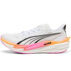 Buty Do Biegania Puma Deviate Nitro 4 Wns Damskie. Białe buty do biegania Puma, bez wzorów, z gumy, bez zapięcia, do biegania. Za 681.99 zł.