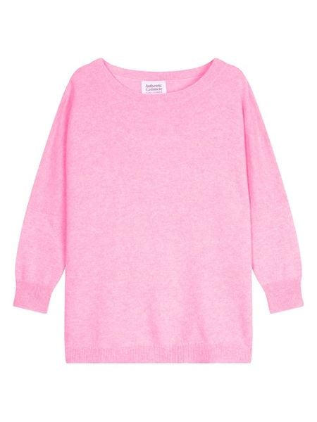 AUTHENTIC CASHMERE Kaszmirowy sweter "Goléon" w kolorze jasnoróżowym rozmiar: S. Różowe swetry AUTHENTIC CASHMERE, s, bez wzorów, z kaszmiru, bez ramiączek. Za 383.80 zł.