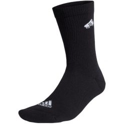 Skarpety adidas Soccer Boot Embroidered. Czarne skarpetki adidas, bez wzorów, z bawełny. Za 39.00 zł.