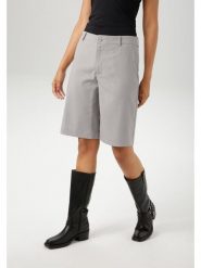 Aniston Bermudy w kolorze jasnoszarym rozmiar: 42. Szare szorty Aniston, bez wzorów. Za 69.75 zł.