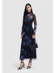 Desigual Sukienka codzienna Nueva Orleans 24WWVK54 Niebieski Slim Fit. Niebieskie sukienki Desigual, na co dzień, l, bez wzorów, z syntetyku, bez kołnierzyka, bez ramiączek, proste. Za 299.99 zł.