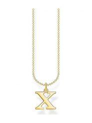 Thomas Sabo Pozłacany naszyjnik z zawieszką - dł. 45 cm rozmiar: onesize. Żółte naszyjniki thomas sabo, z materiału, pozłacane. Za 209.95 zł.