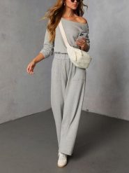 Milan Kiss 2-częściowy zestaw w kolorze szarym rozmiar: S. Szare spodnie materiałowe Milan Kiss, bez wzorów, z materiału. Za 183.59 zł.