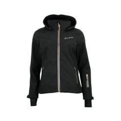 Kurtka damska Peak Mountain Softshell Amaleoff. Czarne kurtki przejściowe sportowe Peak Mountain, bez wzorów, z softshellu, trekkingowe. W wyprzedaży za 372.00 zł.