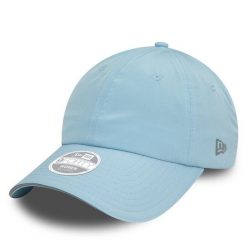 Czapka z daszkiem New Era. Niebieskie czapki z daszkiem New Era, bez wzorów. Za 99.99 zł.