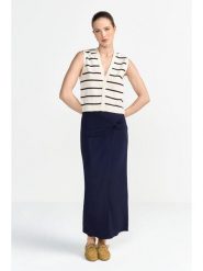 Rich & Royal Spódnica w kolorze granatowym rozmiar: XL. Niebieskie spódnice Rich & Royal, xl, bez wzorów, maxi. Za 144.58 zł.