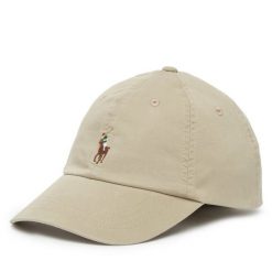 Czapka z daszkiem Polo Ralph Lauren. Brązowe czapki z daszkiem Polo Ralph Lauren, bez wzorów. Za 359.99 zł.