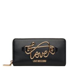Portfel LOVE MOSCHINO. Czarne portfele Love Moschino, bez wzorów. Za 439.99 zł.