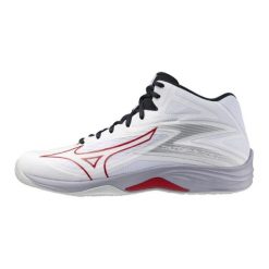 Buty do siatkówki Dorosły Mizuno Thunder Blade Z biały. Białe buty sportowe lifestyle Mizuno, bez wzorów, bez zapięcia, do siatkówki. Za 341.00 zł.