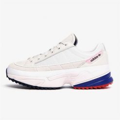 Obuwie Sportowe Damskie Adidas Originals Kiellor Biały. Białe buty treningowe adidas, na lato, bez wzorów, z materiału, bez zapięcia. Za 425.10 zł.