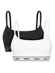 HUGO Komplet 2 biustonoszy topów Twin 50545691 Kolorowy. Biustonosze Hugo, bez wzorów, z bawełny. Za 219.99 zł.