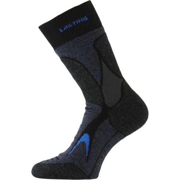 Skarpety merino unisex. Brązowe skarpetki LASTING, bez wzorów, z dzianiny. Za 72.00 zł.