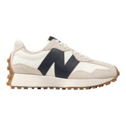 Buty New Balance 327 Beżowe Damskie. Białe buty do biegania New Balance, bez wzorów, z materiału, bez zapięcia, do biegania. Za 589.35 zł.