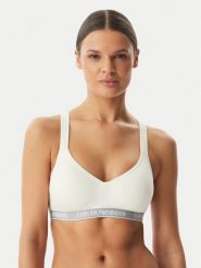 Emporio Armani Underwear Biustonosz sportowy EW000447 AF19026 U1131 Biały. Białe biustonosze sportowe Emporio Armani Underwear, bez wzorów, z bawełny. Za 279.99 zł.