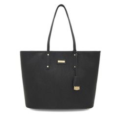 Torebka QUAZI. Czarne shopper bag QUAZI, bez wzorów, bez dodatków. Za 219.99 zł.