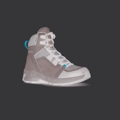 Buty Trekkingowe damskie Alpina Tracker Mid wysokie. Niebieskie buty trekkingowe Alpina, bez wzorów, z materiału, przed kolano, bez zapięcia, trekkingowe. Za 299.99 zł.