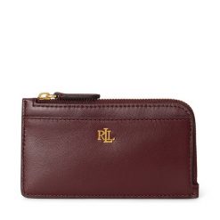 Portfel LAUREN RALPH LAUREN. Czerwone portfele Lauren Ralph Lauren, bez wzorów. Za 489.99 zł.