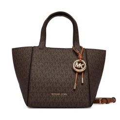 Torebka MICHAEL Michael Kors. Brązowe shopper bag MICHAEL Michael Kors, bez wzorów, bez dodatków. Za 1,299.00 zł.