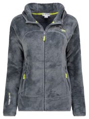 Geographical Norway Kurtka polarowa "Upalood" w kolorze ciemnoszarym rozmiar: M. Szare kurtki Geographical Norway, m, bez wzorów, z polaru, bez kaptura. Za 118.28 zł.