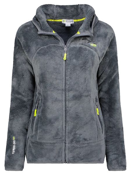 Geographical Norway Kurtka polarowa "Upalood" w kolorze ciemnoszarym rozmiar: M. Szare kurtki Geographical Norway, m, bez wzorów, z polaru, bez kaptura. Za 118.28 zł.