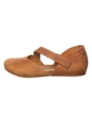 Comfortfusse Skórzane baleriny w kolorze jasnobrązowym rozmiar: 40. Brązowe baleriny Comfortfüße, bez wzorów, bez obcasa, bez zapięcia. Za 196.24 zł.