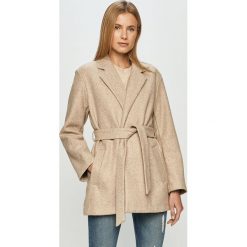 Only - Płaszcz. Szare płaszcze ONLY, l, bez wzorów, klasyczne, bez kaptura. W wyprzedaży za 91.99 zł.