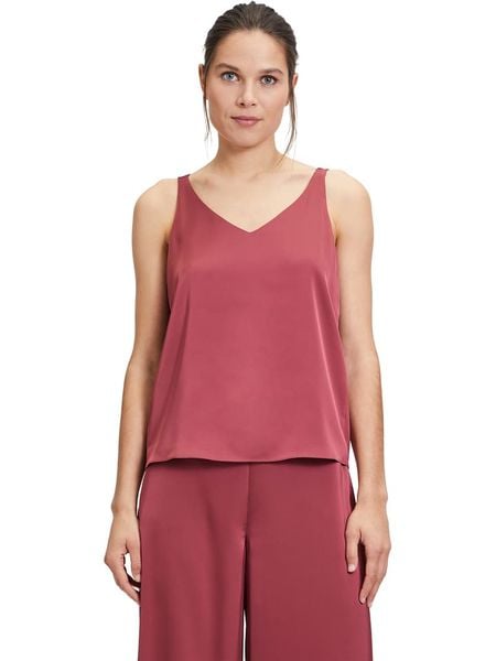 Vera Mont Top w kolorze czerwonym rozmiar: 40. Czerwone topy Vera Mont, bez wzorów, bez kołnierzyka, bez ramiączek. Za 105.14 zł.