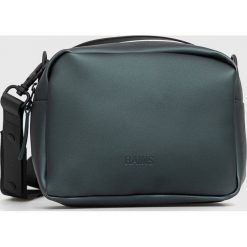 Rains saszetka 13420 Box Bag kolor zielony. Zielone nerki i saszetki Rains, bez wzorów, na ramię, bez dodatków. Za 329.99 zł.