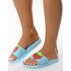 Niebieskie Klapki Unset. Klapki marki Born2be. Za 29.99 zł.