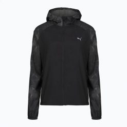 Kurtka do biegania damska PUMA Run AOP Favorite Woven. Czarne kurtki do biegania Puma, m, bez wzorów, z materiału, bez kaptura, do biegania. Za 179.99 zł.