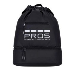 AquaPack PROS SPORT - wodoodporny plecak sportowy z kieszenią na obuwie. Brązowe buty treningowe PROS, bez wzorów, bez zapięcia, na fitness i siłownię. Za 89.99 zł.