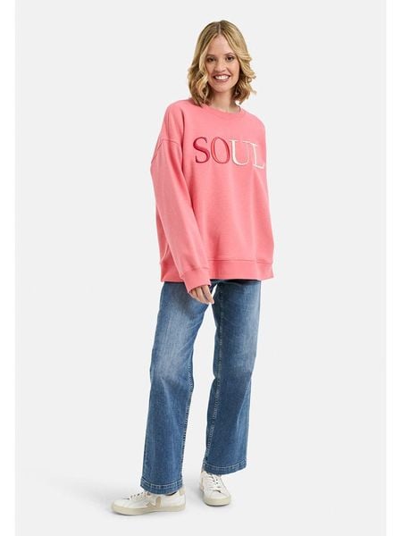 Smith & Soul Bluza w kolorze łososiowym rozmiar: L. Pomarańczowe bluzy Smith & Soul, l, bez wzorów, bez ramiączek, bez kaptura. Za 173.99 zł.