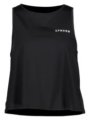 Copenhagen Studios Top sportowy w kolorze czarnym rozmiar: M. Czarne topy sportowe Copenhagen Studios, m, bez wzorów, z materiału, outdoorowe. Za 97.05 zł.