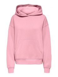 ONLY Bluza w kolorze jasnoróżowym rozmiar: XL. Różowe bluzy z kapturem ONLY, xl, bez wzorów, z kapturem. Za 96.14 zł.