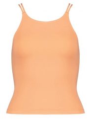 Gymshark Top sportowy "Studio" w kolorze pomarańczowym rozmiar: XL. Pomarańczowe topy sportowe Gymshark, xl, bez wzorów, z materiału, outdoorowe. Za 52.92 zł.