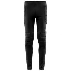 Spodnie bramkarskie dla dzieci Kappa Goalkeeper. Czarne szorty Kappa, bez wzorów, sportowe. Za 226.00 zł.