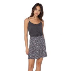 Damski tank top Protest Prtmimizan spaghetti. Czarne topy Protest, bez wzorów, sportowe, bez kołnierzyka, bez ramiączek. W wyprzedaży za 99.90 zł.