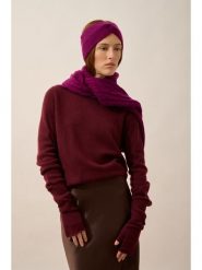 Just Cashmere Kaszmirowy sweter "Lexini" w kolorze bordowym rozmiar: L. Czerwone swetry Just Cashmere, l, bez wzorów, z kaszmiru, bez ramiączek. Za 413.99 zł.