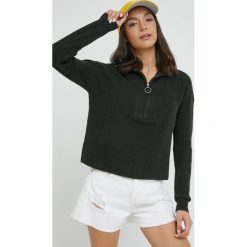 Noisy May sweter damski kolor zielony lekki z golfem. Zielone swetry Noisy May, l, bez wzorów, z dzianiny, bez ramiączek. Za 189.99 zł.